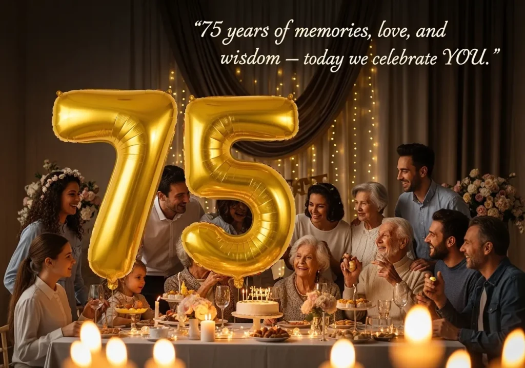 75th birthday wishes