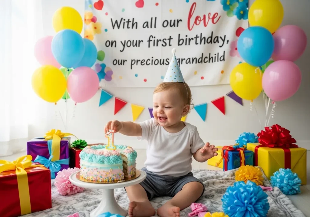 Baby First Birthday Wishes from Grandparents