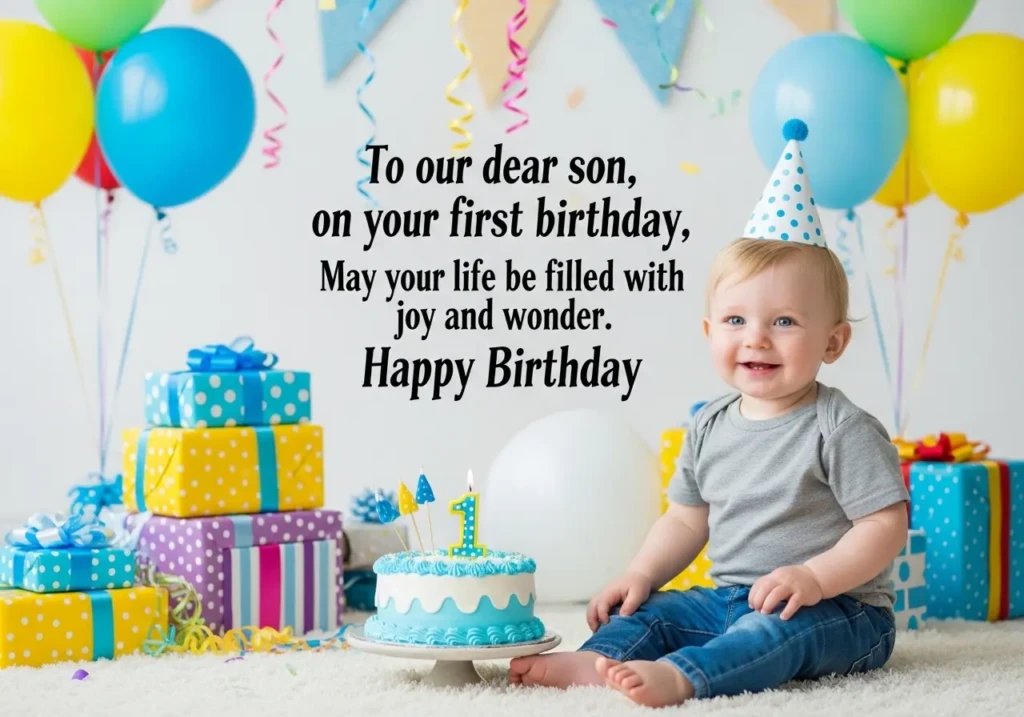 Cute 1st Birthday Wishes For Son