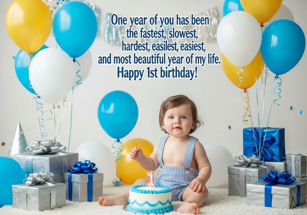 Happy 1st Birthday Wishes for Baby Girl
