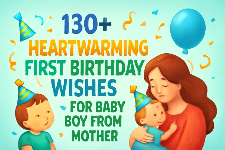 130+ Heartwarming First Birthday Wishes for Baby Boy from Mother