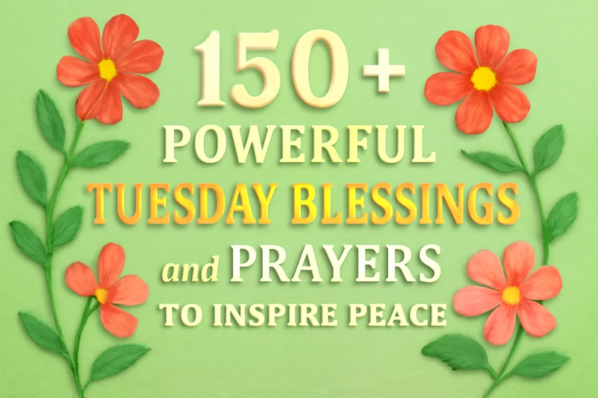 150+ powerful Tuesday Blessings and Prayers to Inspire Peace, Joy and Gratitude