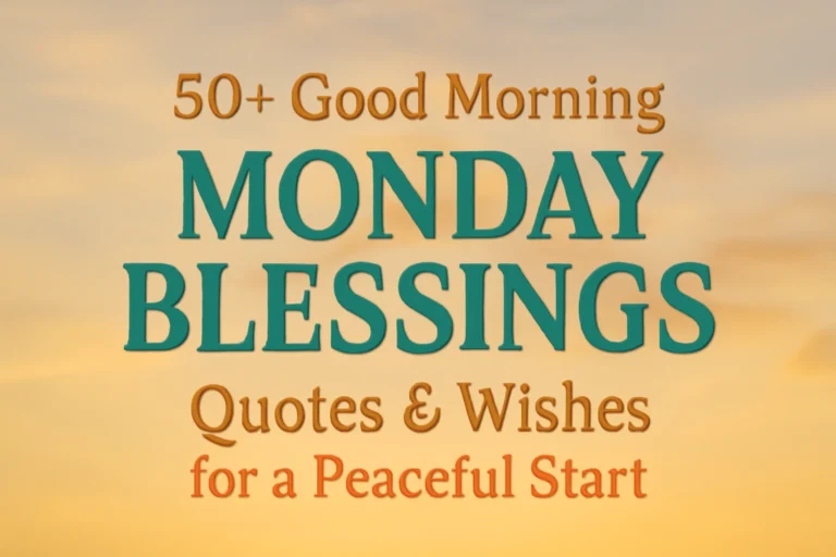 50+ Good Morning Monday Blessings, Quotes & Wishes for a Peaceful Start