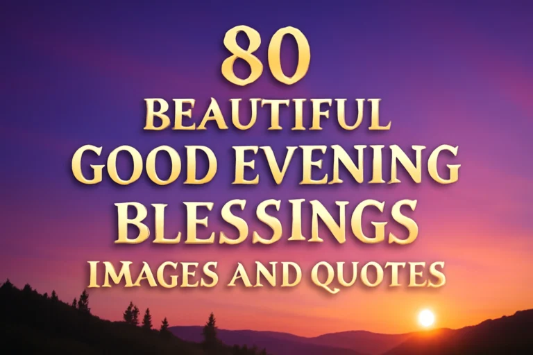 80 Beautiful Good Evening Blessings Images and Quotes