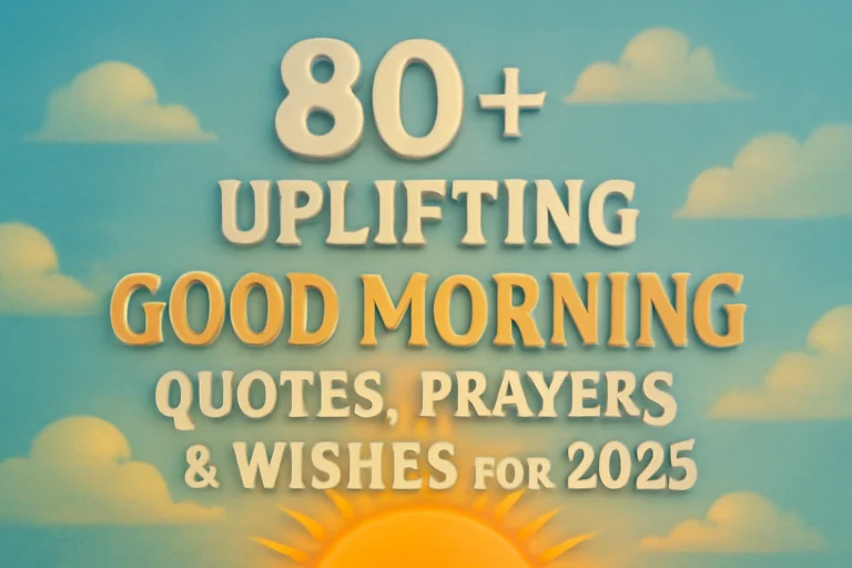 Morning Blessings Images: 80+ Uplifting Good Morning Quotes, Prayers & Wishes for 2025