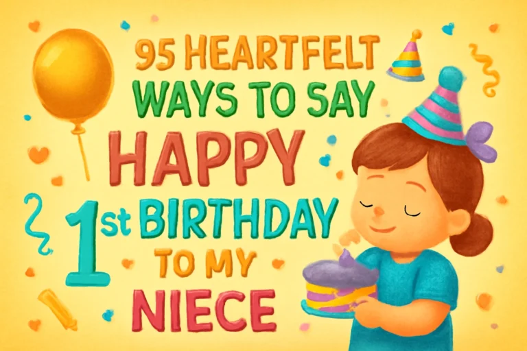 95 Heartfelt Ways to Say Happy 1st Birthday to My Niece