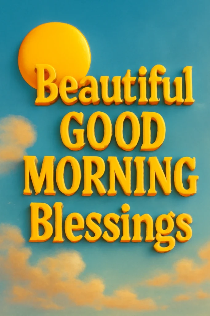 Beautiful Good Morning Blessings
