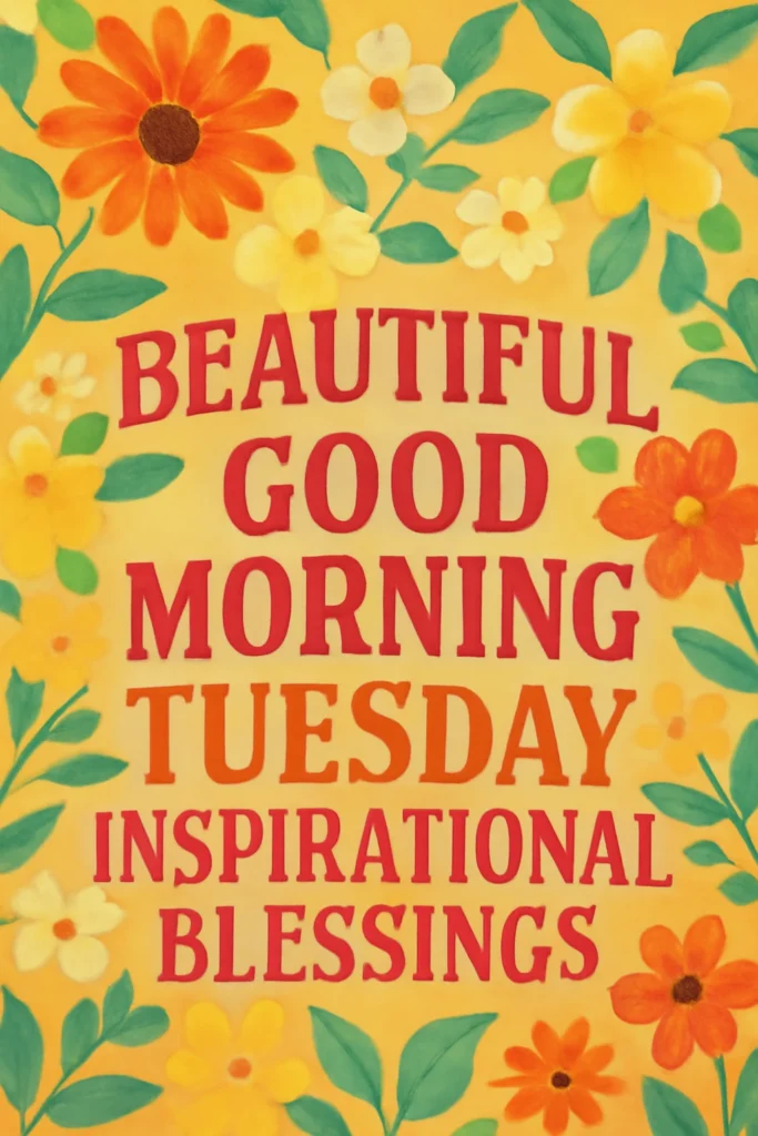 Beautiful Good Morning Tuesday Inspirational Blessings