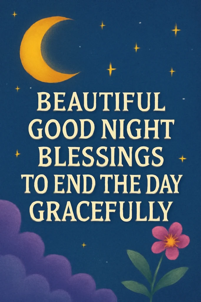 beautiful good night blessings