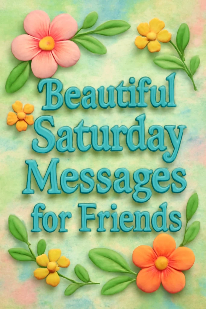 Beautiful Saturday Mesages for Friends