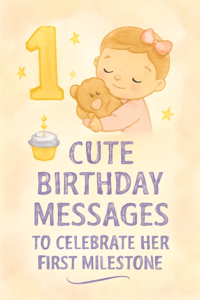 Cute Birthday Messages to Celebrate Her First Milestone