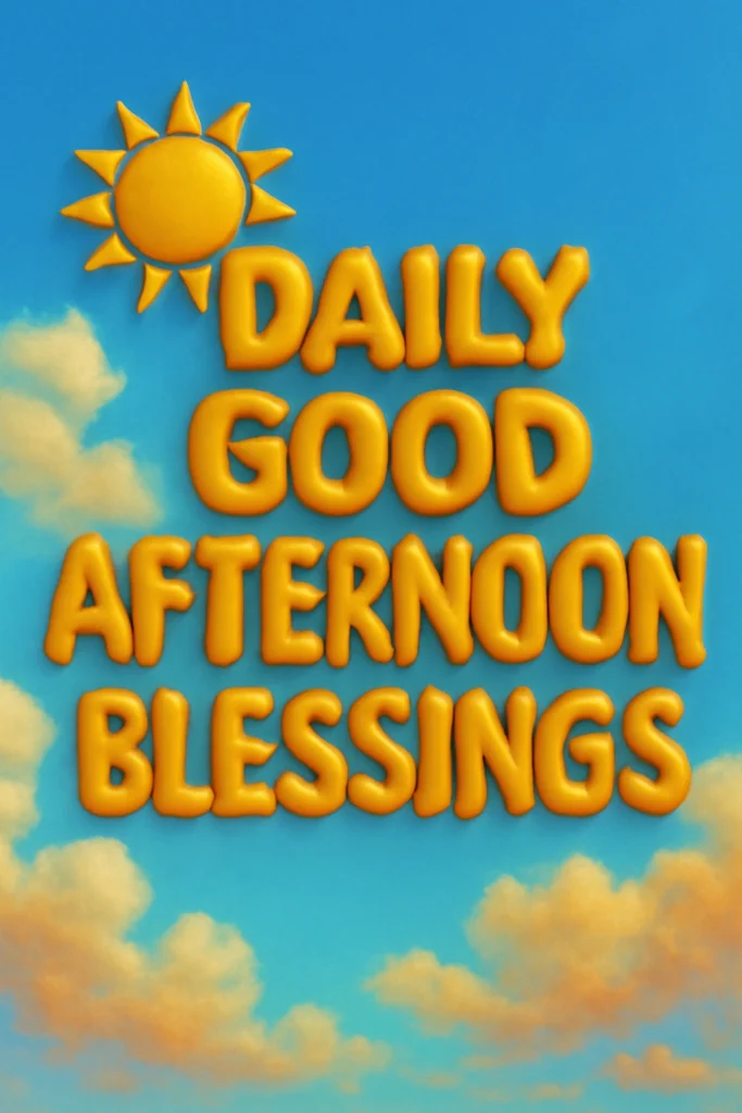 Daily Good Afternoon Blessings
