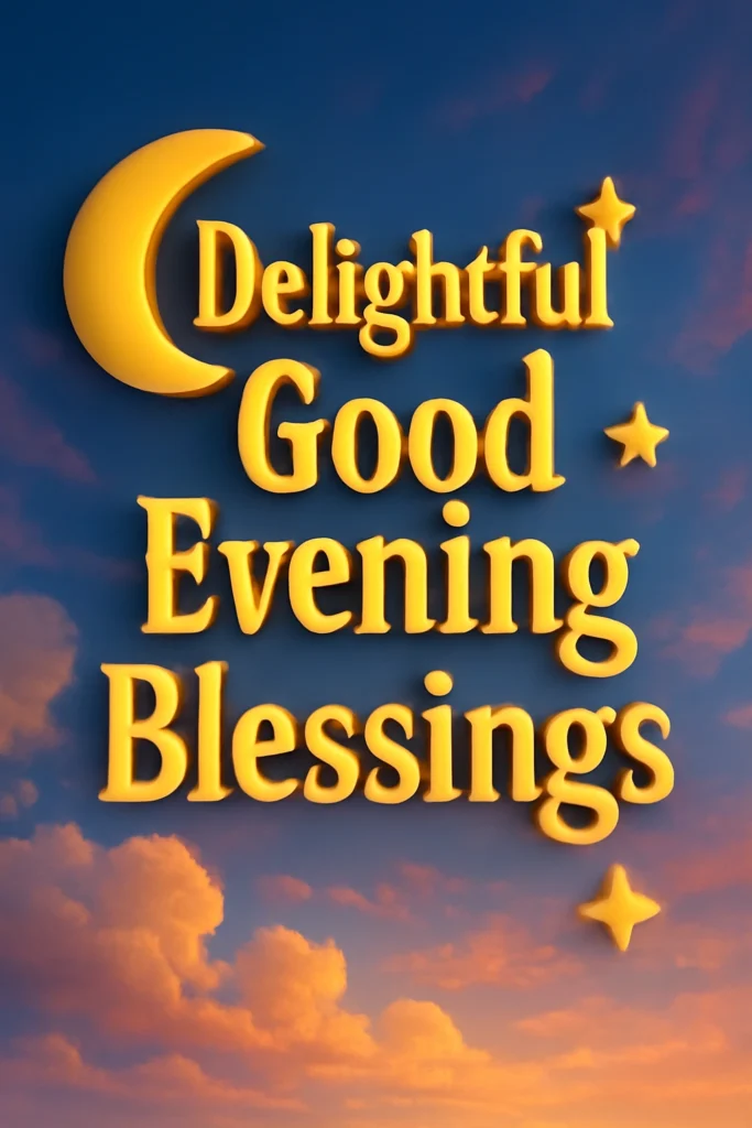 Delightful Good Evening Blessings Images