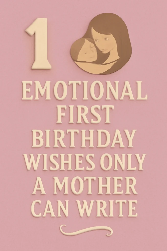 Emotional First Birthday Wishes Only a Mother Can Write