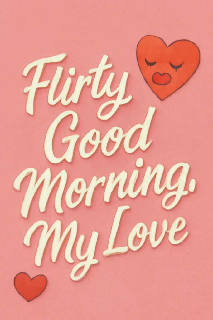 Flirty Good Morning, My Love Texts to Start the Day with Chemistry