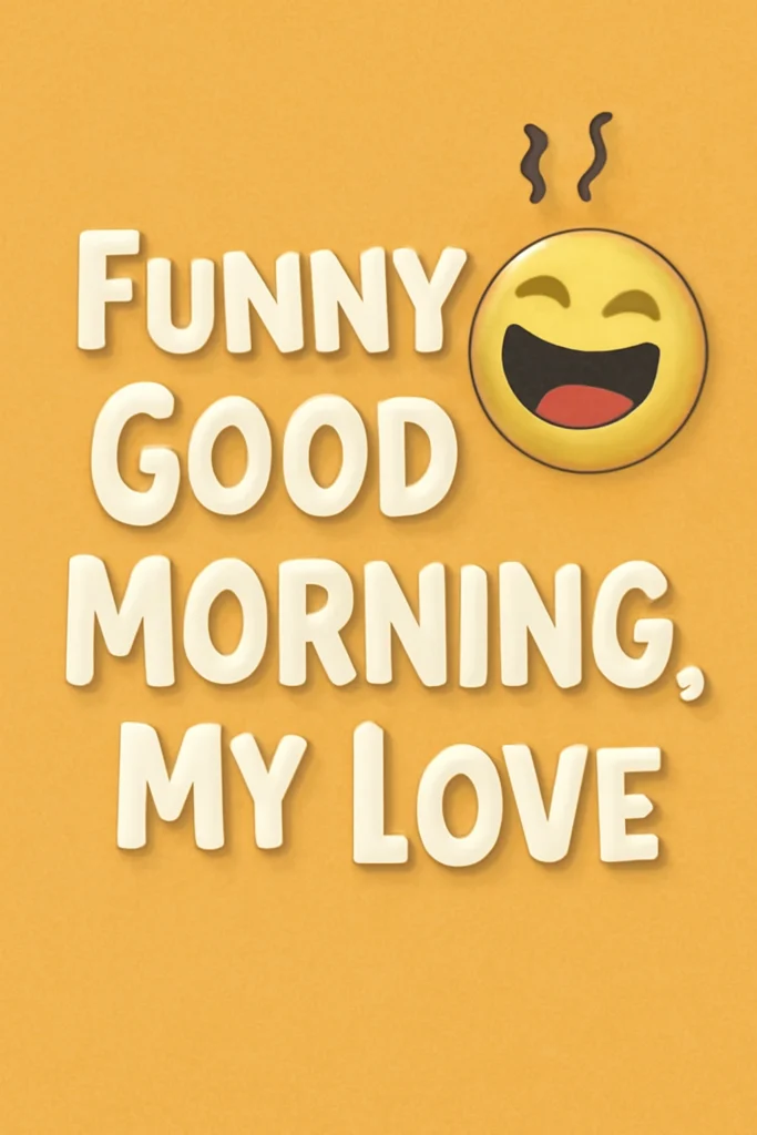 Funny Good Morning, My Love Messages to Make Them Laugh
