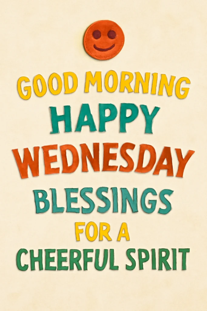 Good Morning Happy Wednesday Blessings for a Cheerful Spirit