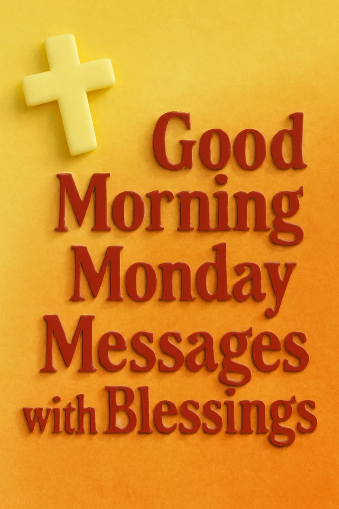 Good Morning Monday Messages with Blessings