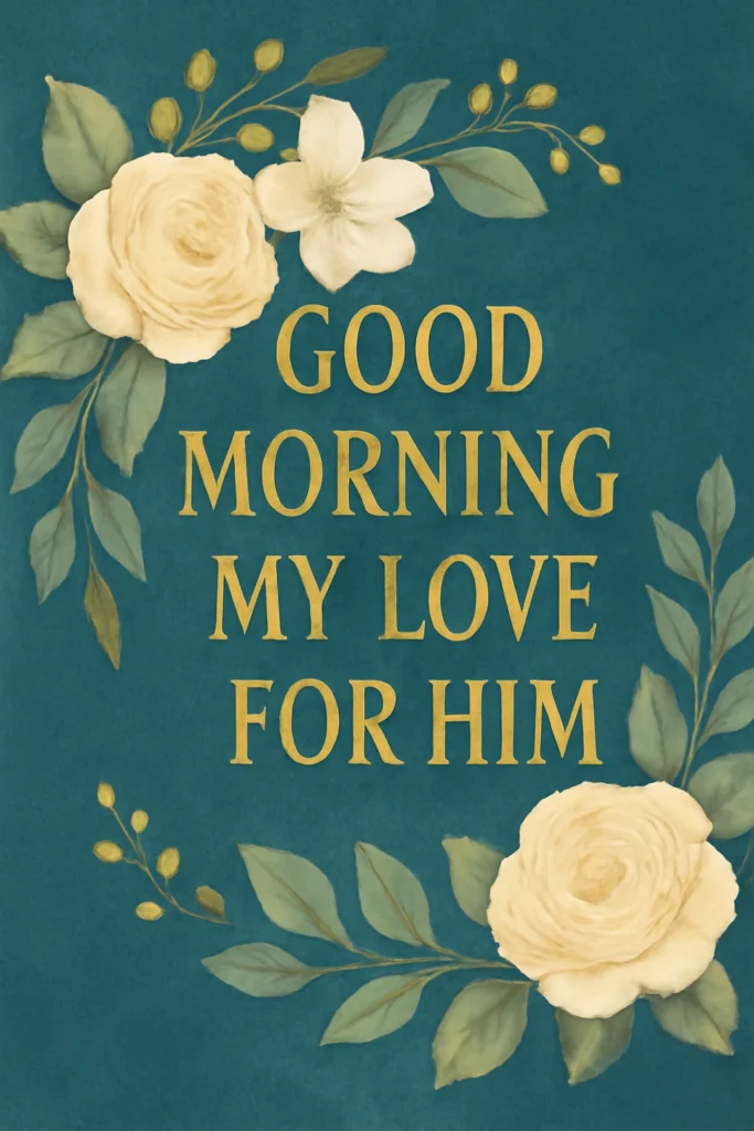 Good Morning, My Love for Him Heartfelt Texts to Make Him Smile