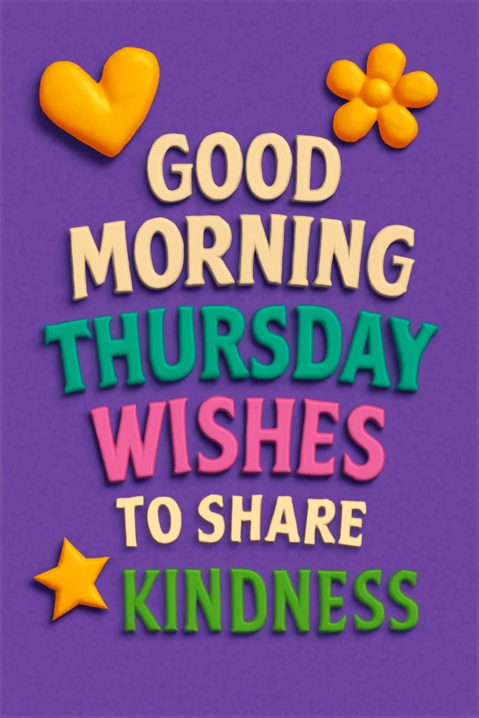 Good Morning Thursday Wishes to Share Kindness