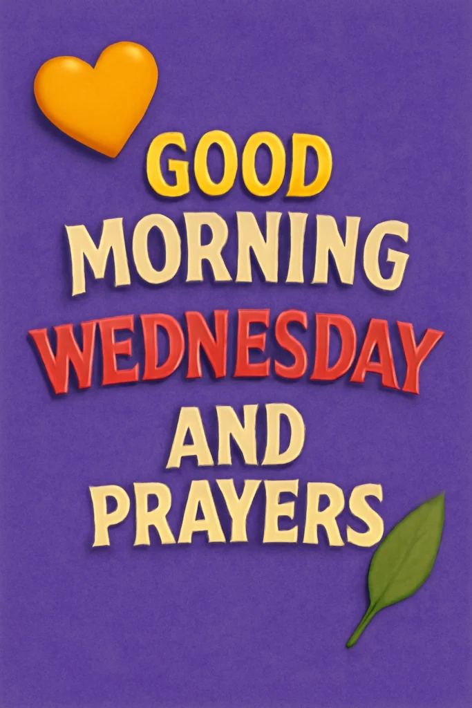 Good Morning Wednesday Blessings and Prayers