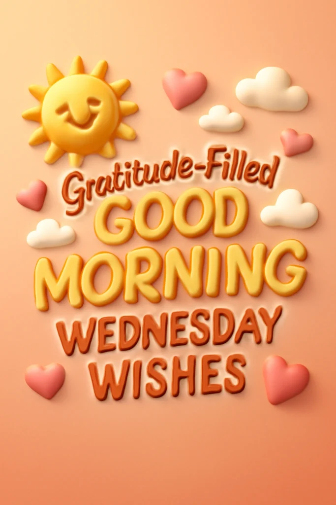 Gratitude-Filled Good Morning Wednesday Wishes