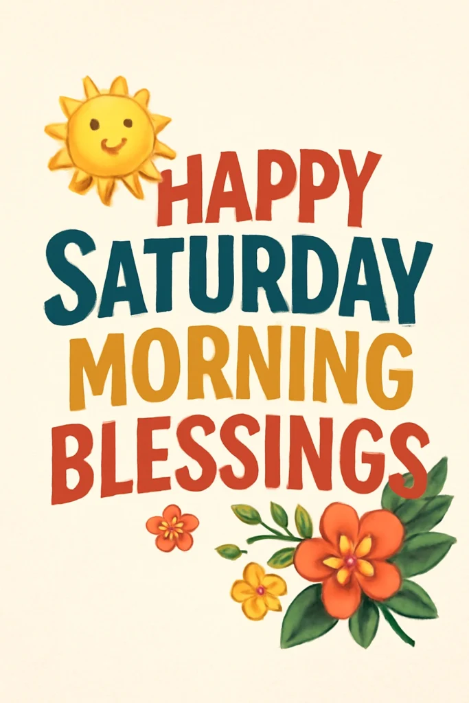 Happy Saturday Morning Blessings