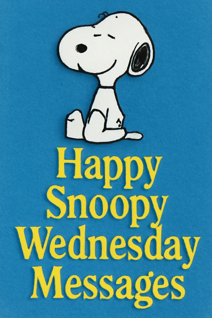 Happy Snoopy Wednesday Messages