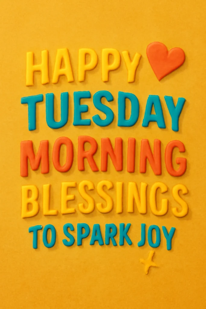Happy Tuesday Morning Blessings to Spark Joy