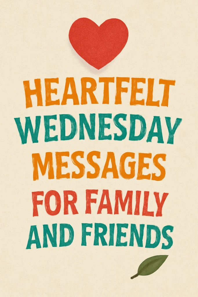 Heartfelt Wednesday Messages for Family and Friends