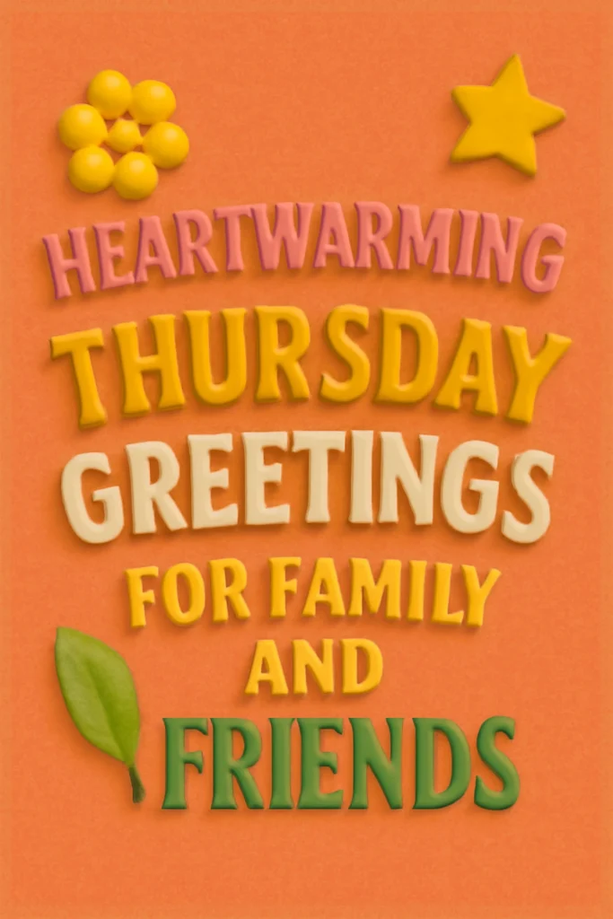 Heartwarming Thursday Greetings for Family and Friends