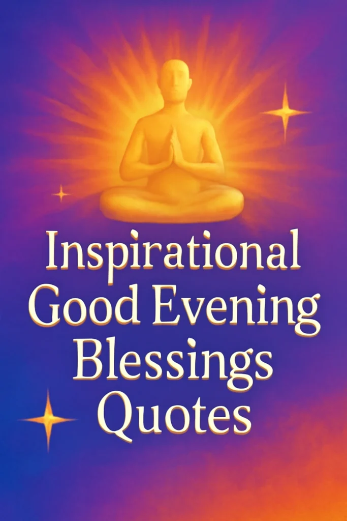 Inspirational Good Evening Blessings Quotes