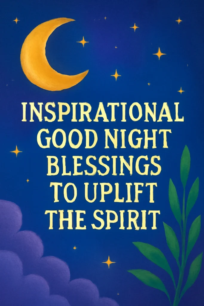 Inspirational Good Night Blessings to Uplift the Spirit
