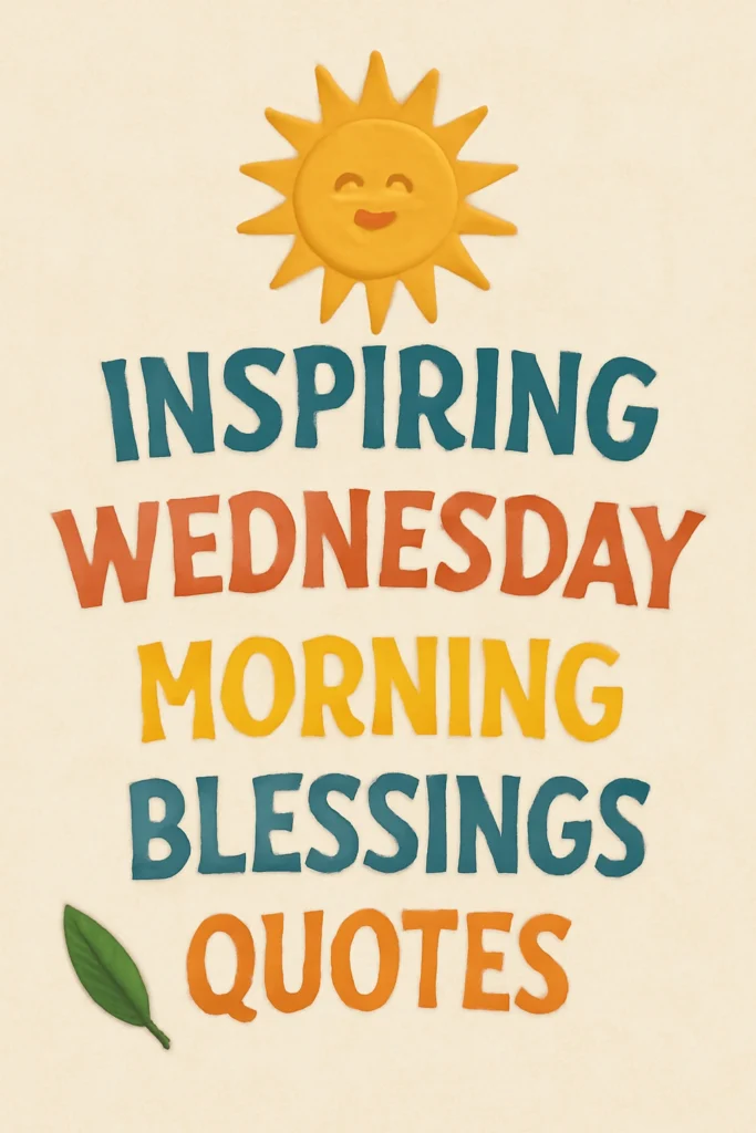 Inspiring Wednesday Morning Blessings Quotes