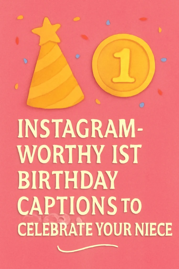Instagram-Worthy 1st Birthday Captions to Celebrate Your Niece