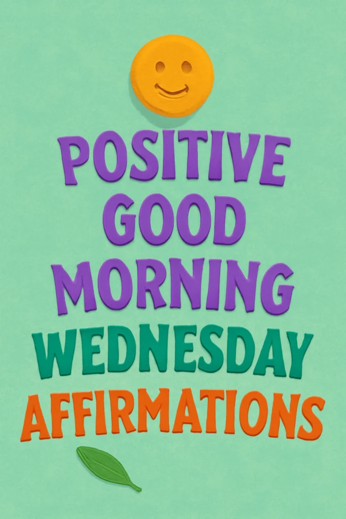 Midweek Encouragement Positive Good Morning Wednesday Affirmations