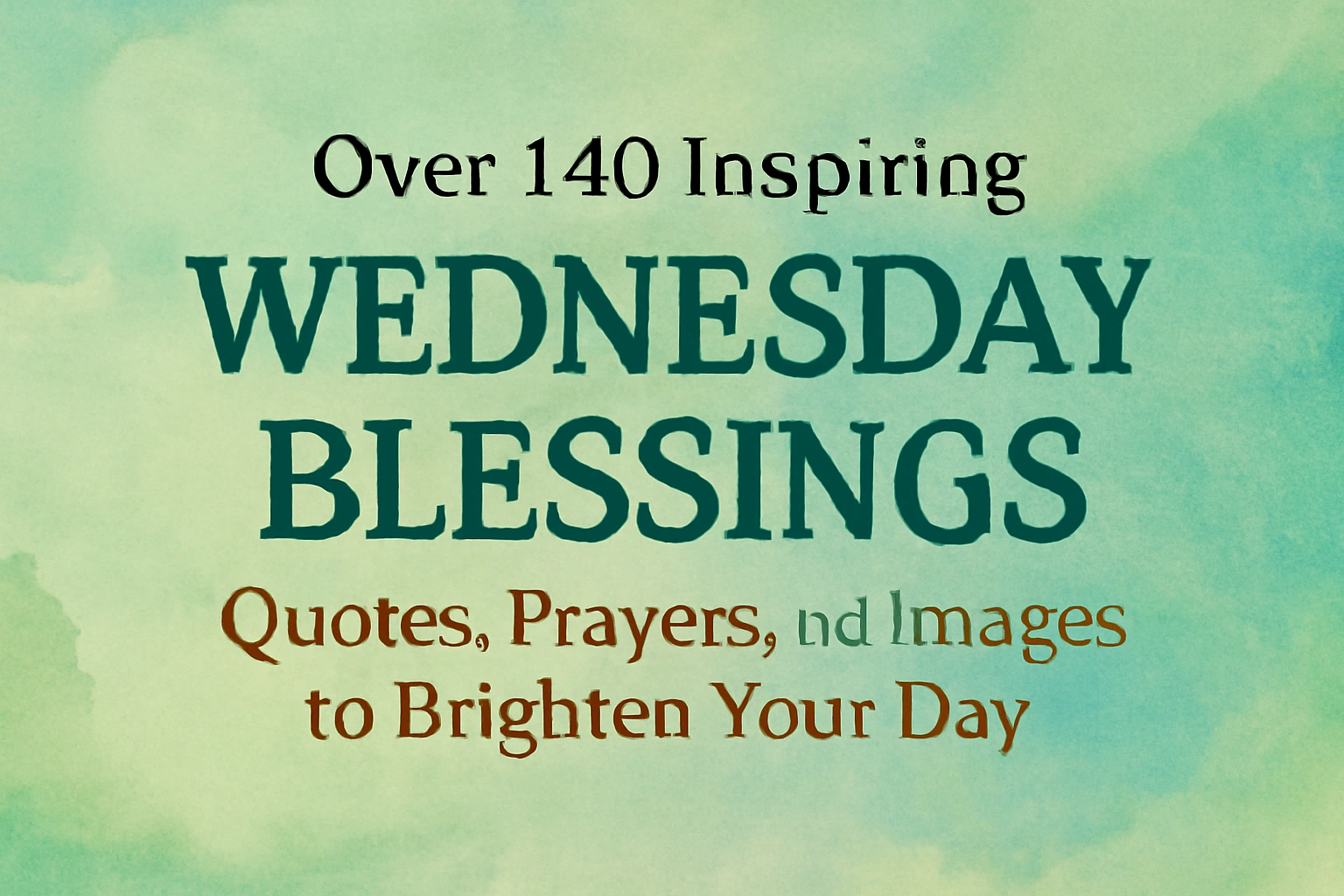 Over 140 Inspiring Wednesday Blessings: Quotes, Prayers, and Images to Brighten Your Day