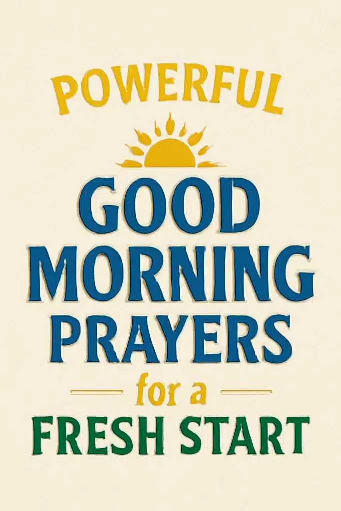 good morning prayers