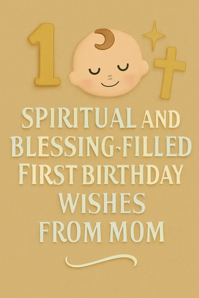 Spiritual and Blessing-Filled First Birthday Wishes from Mom