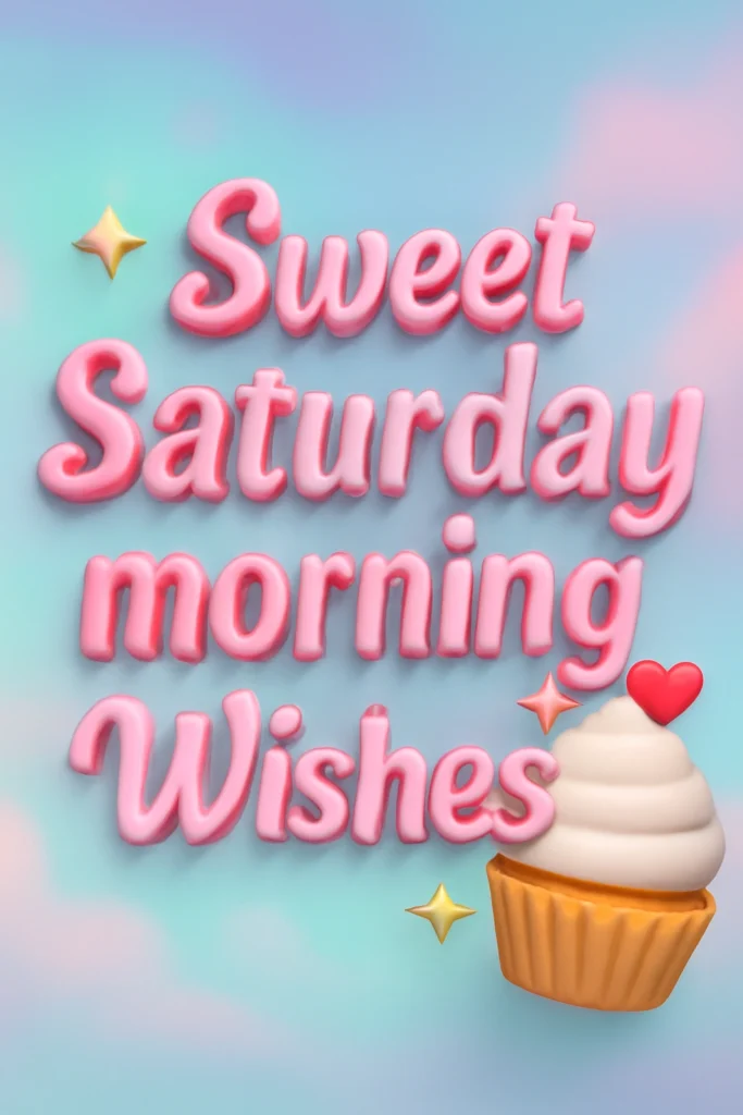Sweet Saturday morning Wishes
