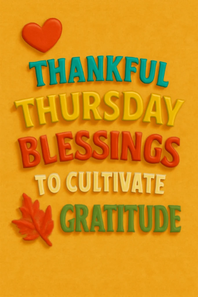 Thankful Thursday Blessings to Cultivate Gratitude