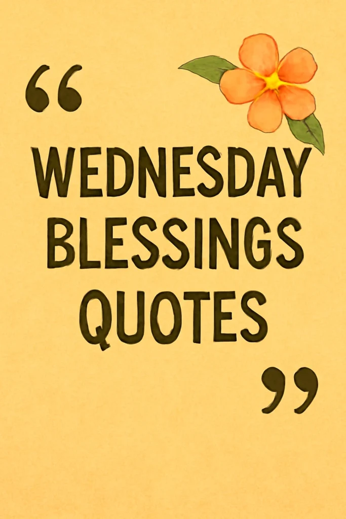 Wednesday Blessings Quotes