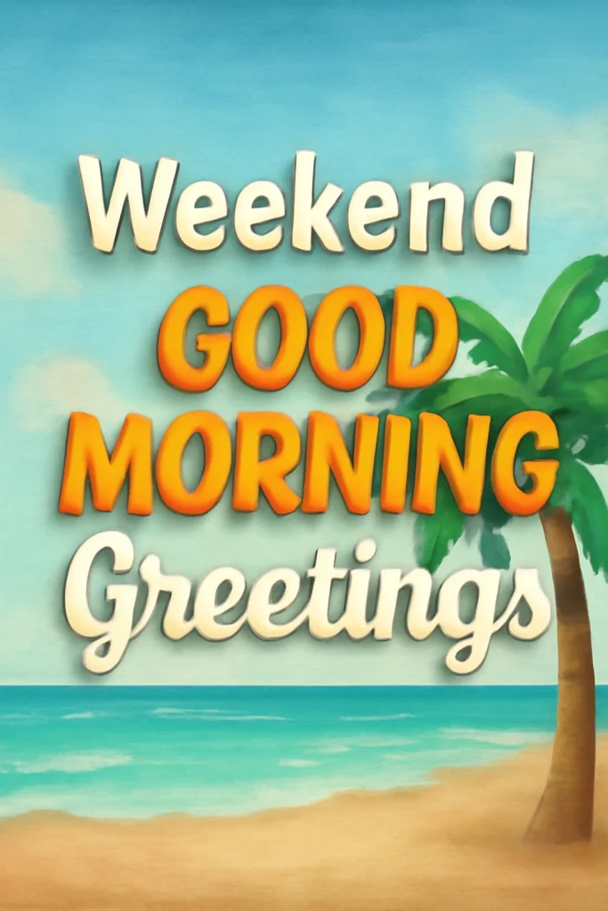 Weekend Good Morning Greetings