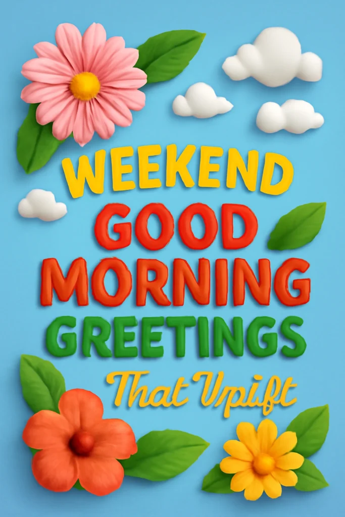 Weekend Good Morning Greetings That Uplift