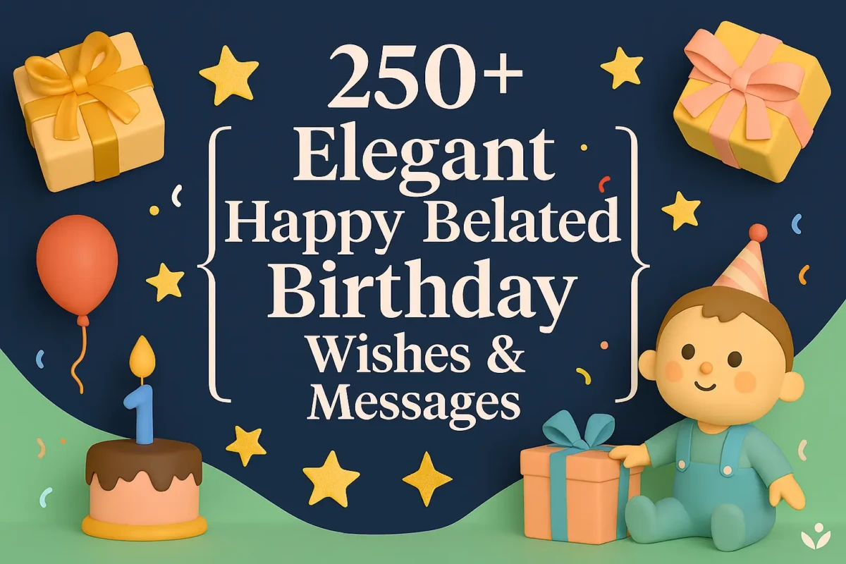 Elegant Happy Belated Birthday Wishes