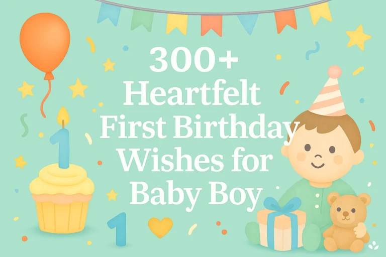 First Birthday Wishes for Baby Boy
