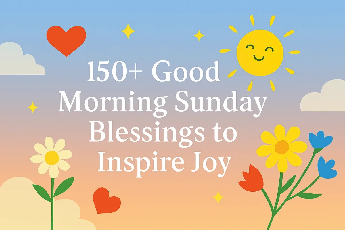 Good Morning Sunday Blessings