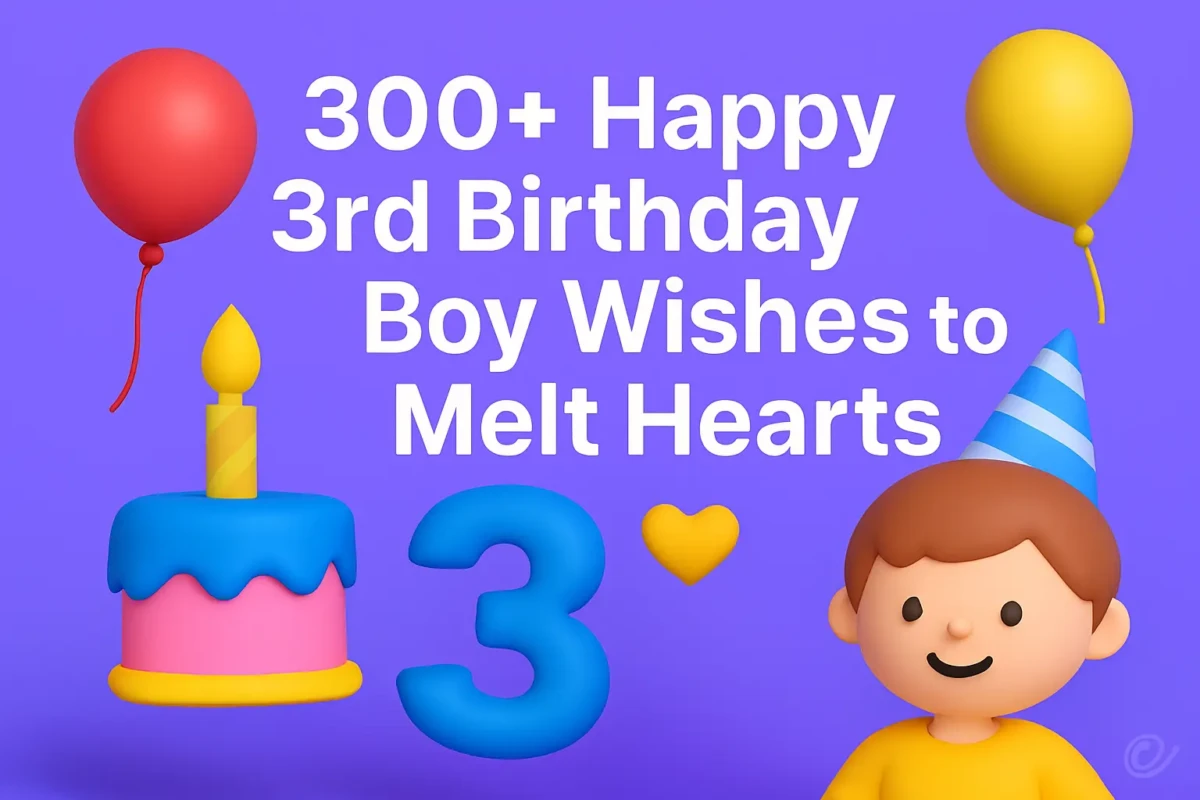 Happy 3rd Birthday Boy Wishes